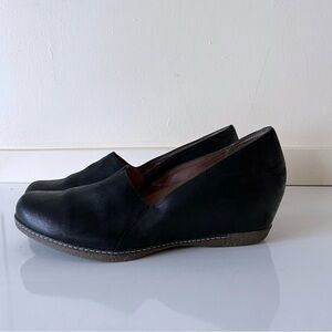 Dansko Black Wedge Shoes